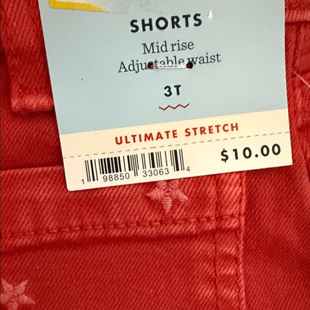 Cat & Jack Red Star Patterned Shorts - Picture 4 of 5